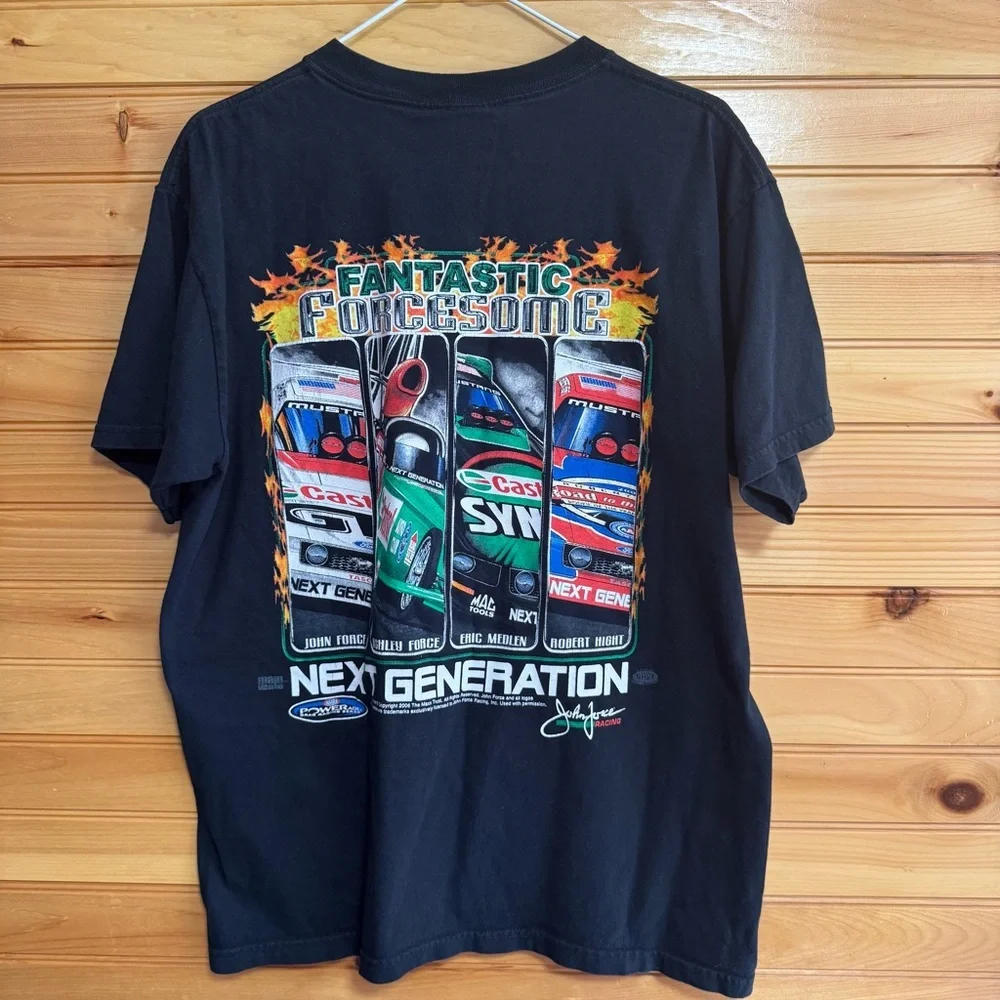 Fantastic Forcesome 2006 Racing Graphic Black Tee Large